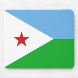 Flagge Dschibutis (Afrikanische Nation) Mousepad
