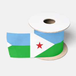 Flagge Dschibutis (Afrikanische Nation) Satinband
