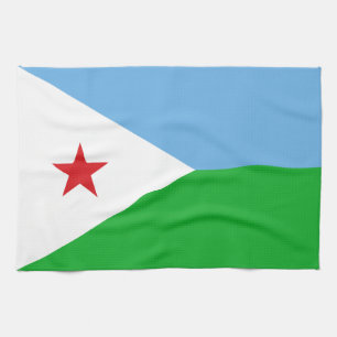 Flagge Dschibutis Geschirrtuch