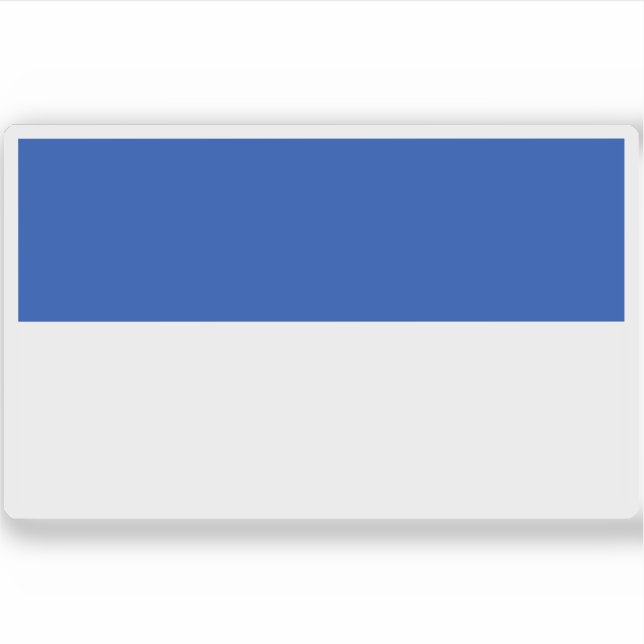 Flagge Duisburgs, Deutschland Aufkleber (Vorderseite)