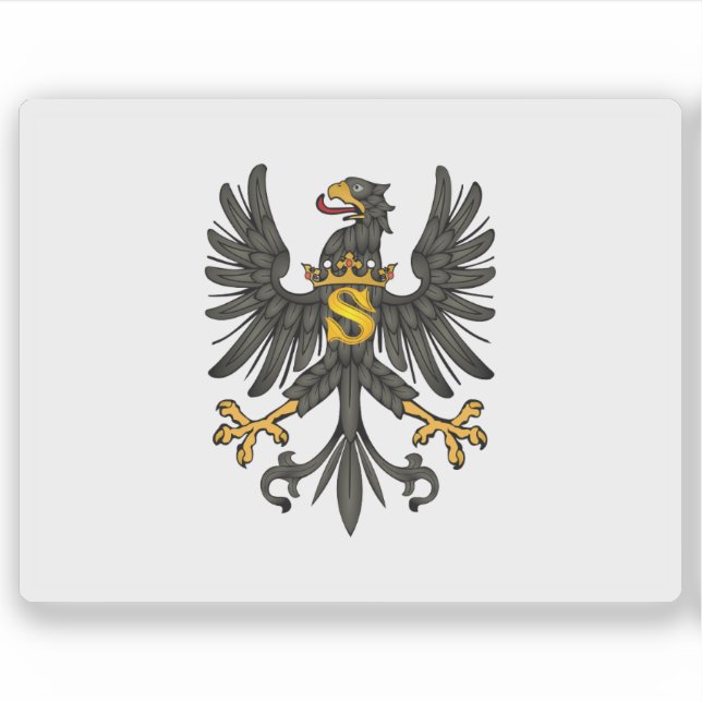 Flagge Dukales Preußen Aufkleber (Vorderseite)