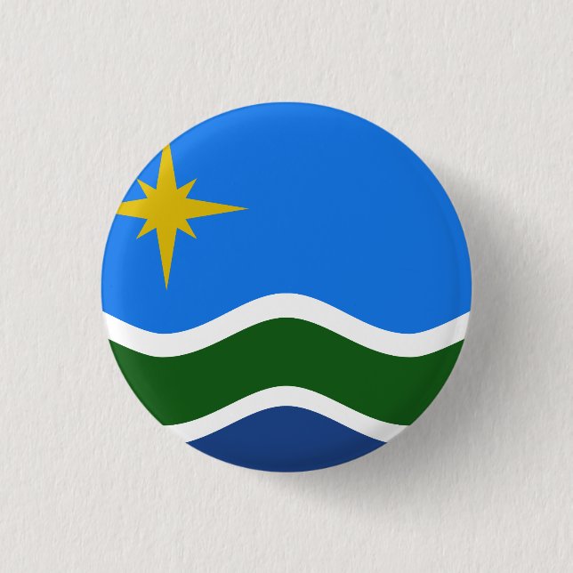 Flagge Duluth, Minnesota Button (Vorderseite)