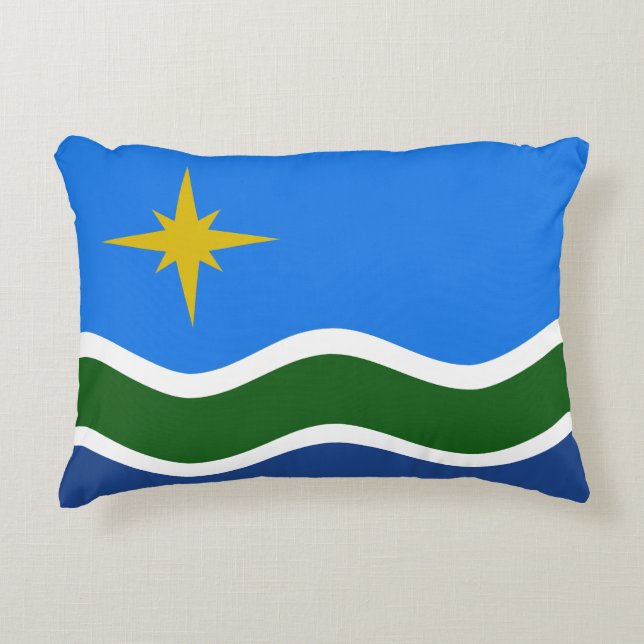 Flagge Duluth, Minnesota Dekokissen (Vorderseite)