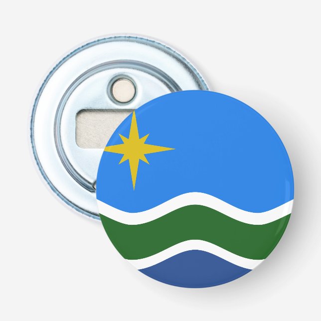 Flagge Duluth, Minnesota Flaschenöffner (Vorderseite)