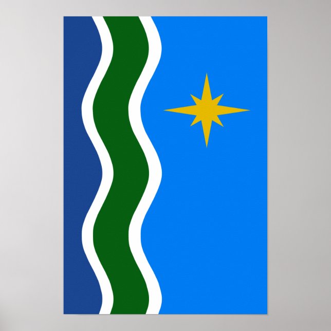 Flagge Duluth, MN Poster (Vorne)