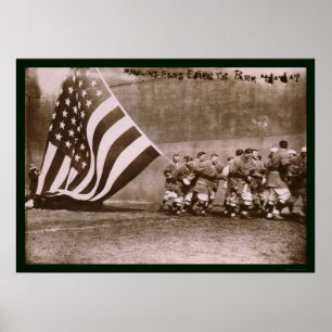 Flagge Ebbets Park-Baseball 1914 Poster