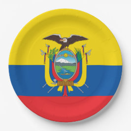 Flagge: Ecuador Pappteller