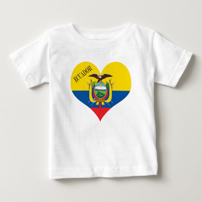Flagge Ecuadors Baby T-shirt (Vorderseite)