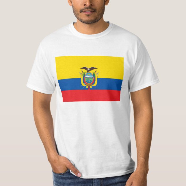 Flagge Ecuadors - Bandera de Ecuador T-Shirt (Vorderseite)