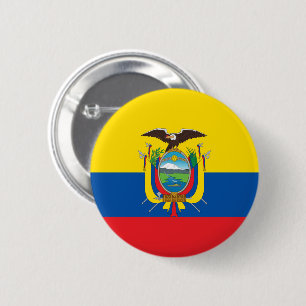Flagge Ecuadors Button