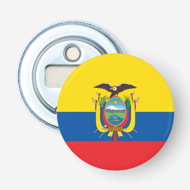 Flagge Ecuadors Flaschenöffner (Vorderseite)