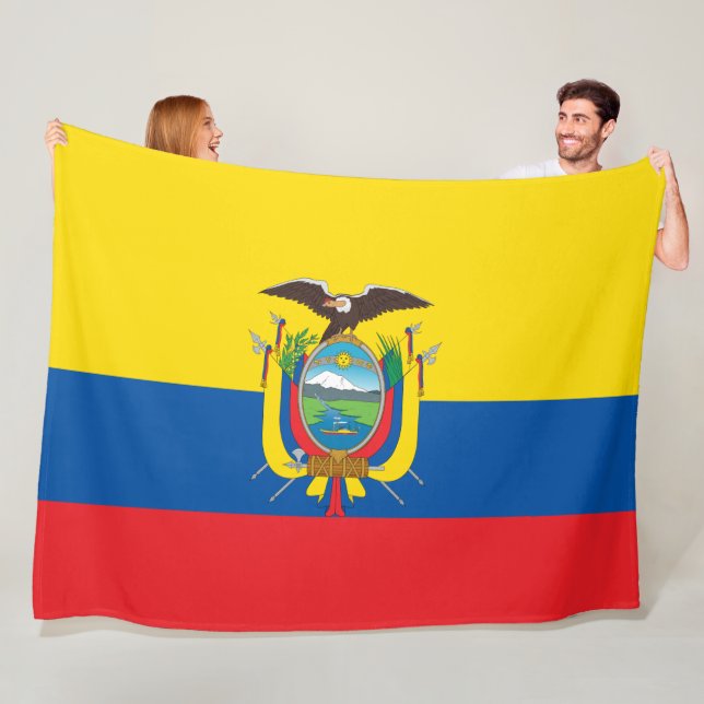 Flagge Ecuadors Fleecedecke (Beispiel)