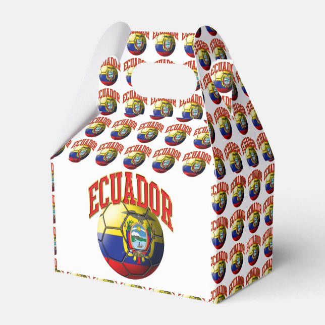 Flagge Ecuadors Fußball Geschenkschachtel (Vorderseite)