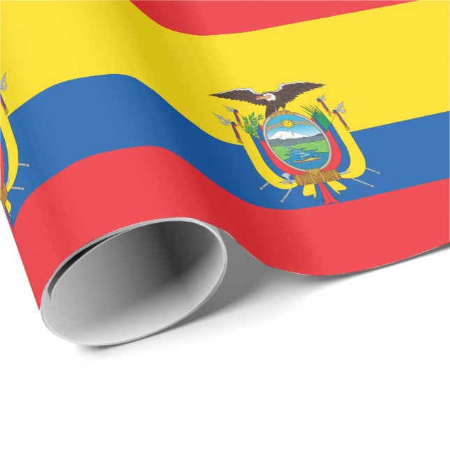 Flagge Ecuadors Geschenkpapier (Rolleneckpunkt)