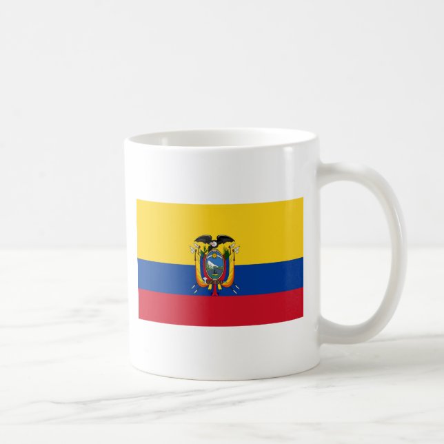 Flagge Ecuadors Kaffeetasse (Rechts)