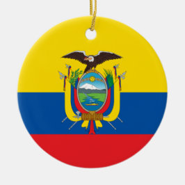 Flagge Ecuadors Keramik Ornament