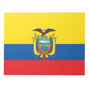 Flagge Ecuadors Notizblock