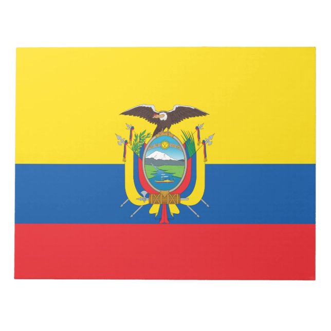 Flagge Ecuadors Notizblock (Vorderseite)