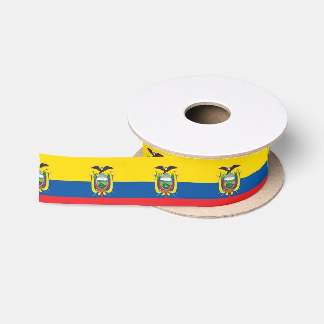 Flagge Ecuadors Satinband (Spule)