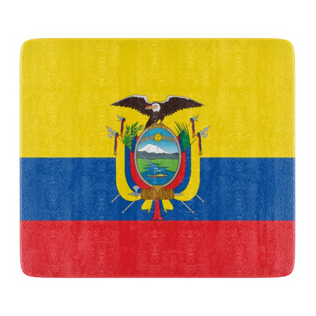 Flagge Ecuadors Schneidebrett (Vorderseite)