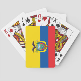 Flagge Ecuadors Spielkarten