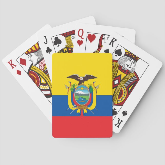 Flagge Ecuadors Spielkarten (Rückseite)