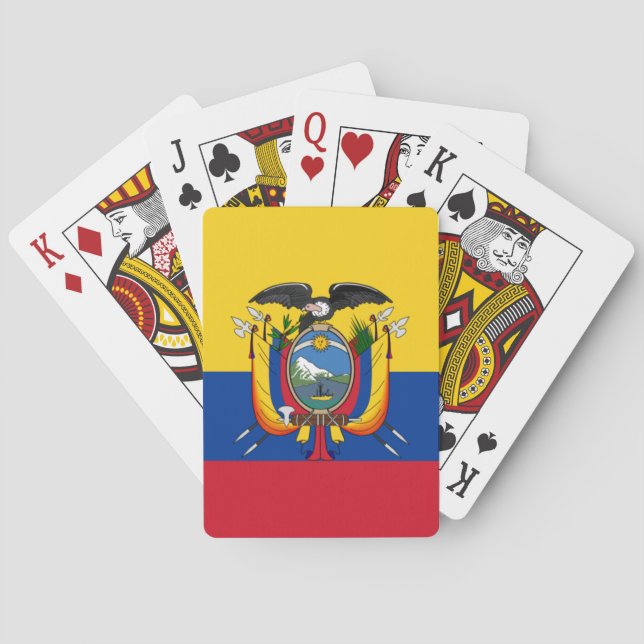 Flagge Ecuadors Spielkarten (Rückseite)