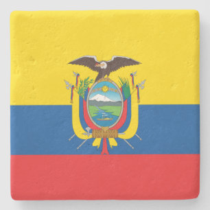Flagge Ecuadors Steinuntersetzer