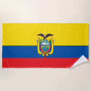 Flagge Ecuadors Strandtuch