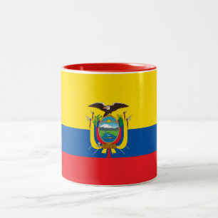 Flagge Ecuadors Zweifarbige Tasse