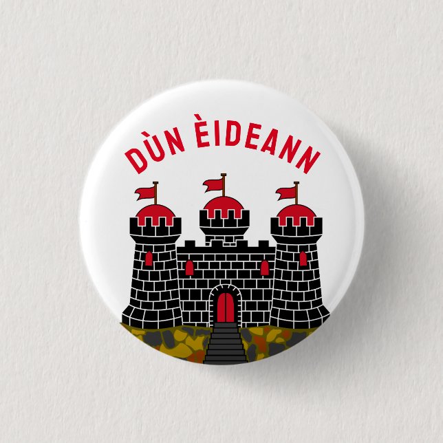 Flagge Edinburghs - SCOTLAND Button (Vorderseite)