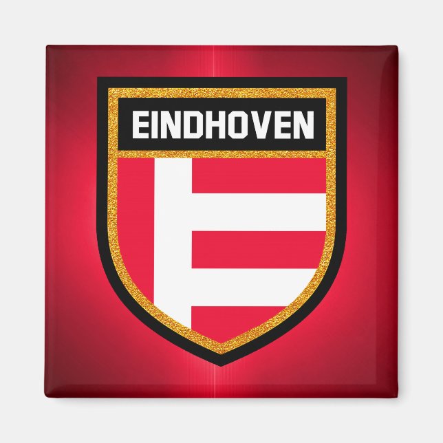 Flagge Eindhoven Magnet (Vorne)