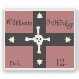 Flagge El Doliente de Hidalgo (1811 bis 1812), Mex Aufkleber