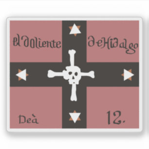 Flagge El Doliente de Hidalgo (1811 bis 1812), Mex Aufkleber