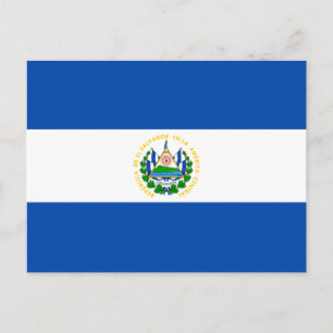 Flagge El Salvador Postkarte
