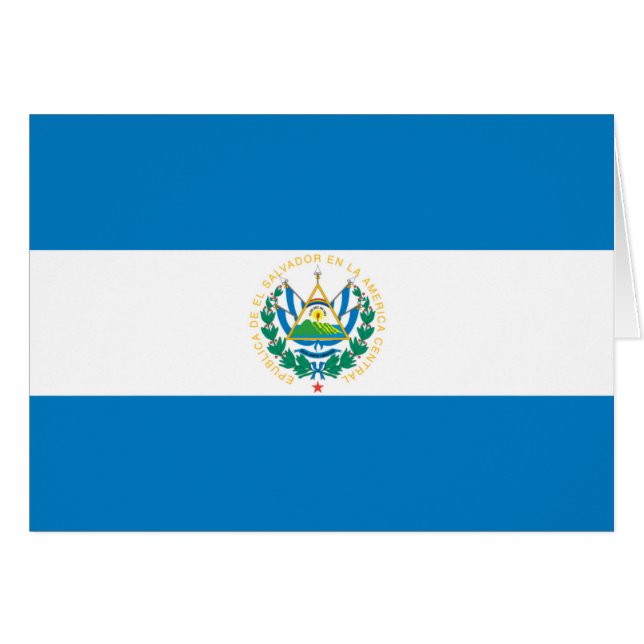 Flagge El Salvadors (Vorderseite (Horizontal))