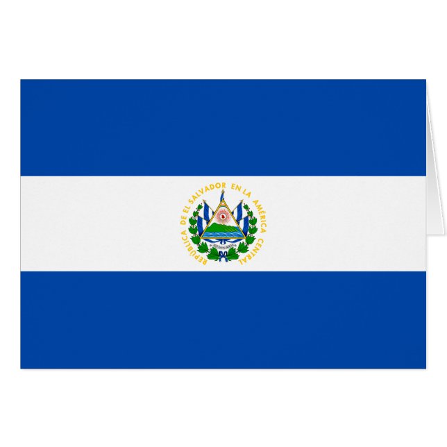 Flagge El Salvadors (Vorderseite (Horizontal))