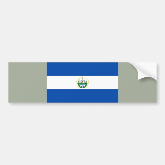 Flagge El Salvadors Autoaufkleber (Vorne)