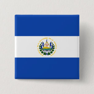 Flagge El Salvadors Button