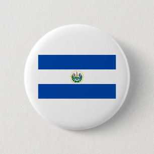Flagge El Salvadors Button