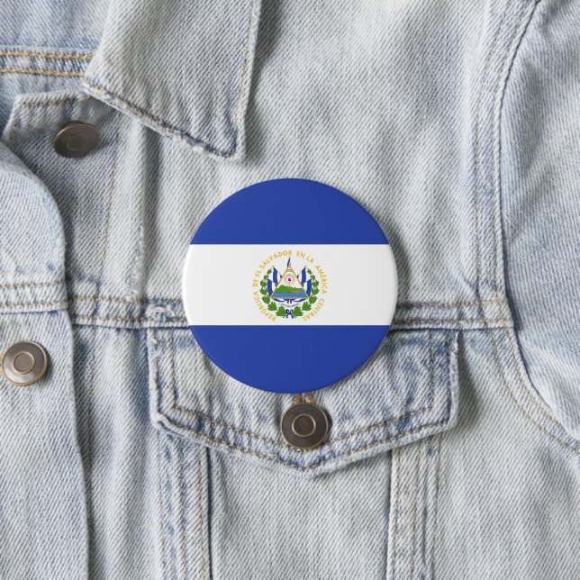 Flagge El Salvadors Button (Beispiel)