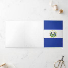 Flagge El Salvadors Dreifach Gefaltete Karte