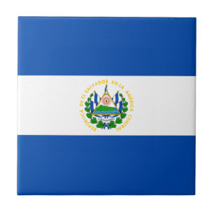 Flagge El Salvadors Fliese