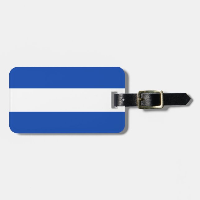 Flagge El Salvadors Gepäckanhänger (Vorderseite horizontal)