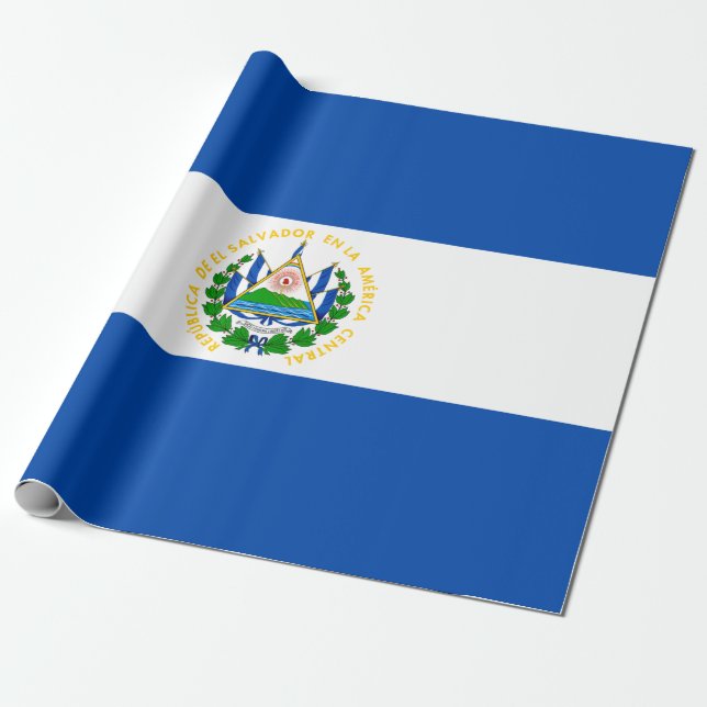 Flagge El Salvadors Geschenkpapier (Ungerollt)