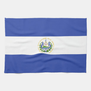 Flagge El Salvadors Geschirrtuch