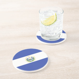 Flagge El Salvadors Getränkeuntersetzer