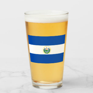 Flagge El Salvadors Glas