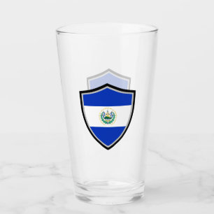 Flagge El Salvadors Glas