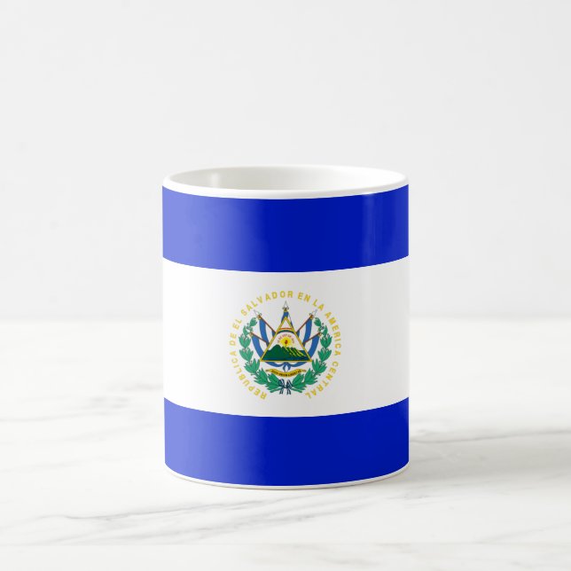 Flagge El Salvadors Kaffeetasse (Mittel)